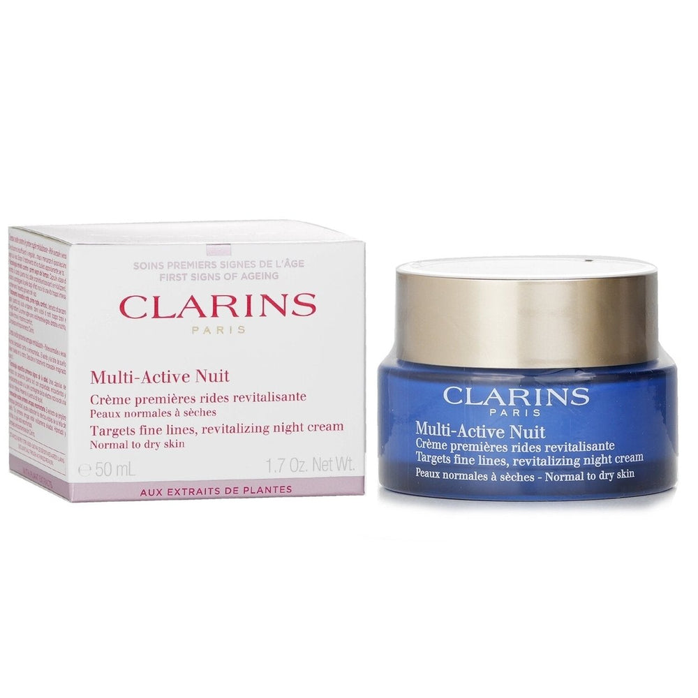 Clarins Multi Active Night Targets Fine Lines Revitalizing Night Cream (For Normal to Dry Skin) 50ml/1.6oz Image 2