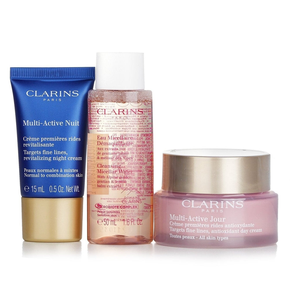 Clarins Multi Active Set: 3pcs+1bag Image 2