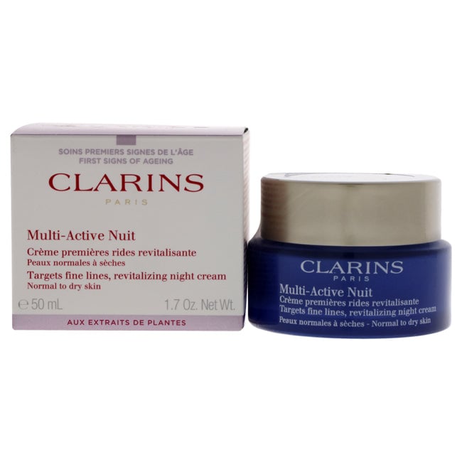 Clarins Multi-Active Night Cream - Normal to Dry Skin by Clarins for Unisex - 1.7 oz Cream Image 1