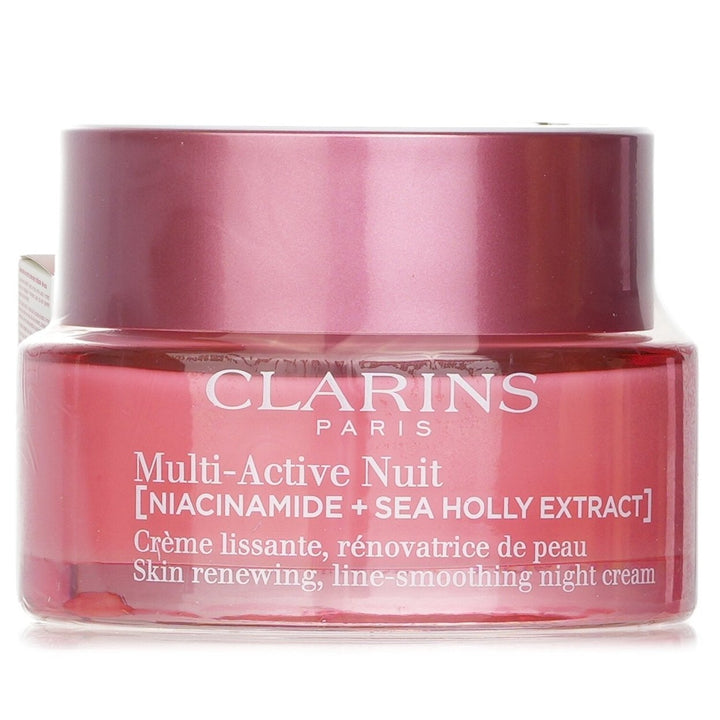 Clarins Multi-Active Nuit (Niacinamide + Sea Holly Extract) Skin Renewing Line-Smoothing Night Cream Dry Skin 50ml/1.7oz Image 1