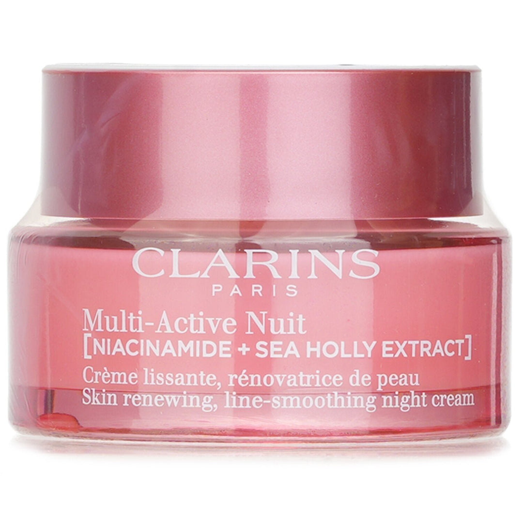 Clarins Multi-Active Nuit (Niacinamide + Sea Holly Extract) Skin Renewing Line-Smoothing Night Cream All Skin Types Image 1