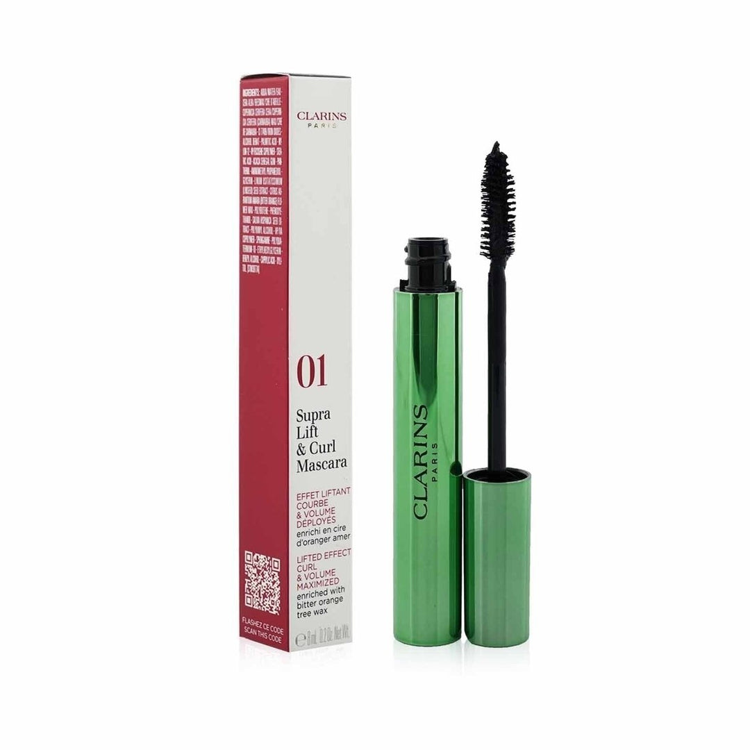 Clarins Supra Lift and Curl Mascara - 01 Intense Black 8ml/0.2oz Image 2