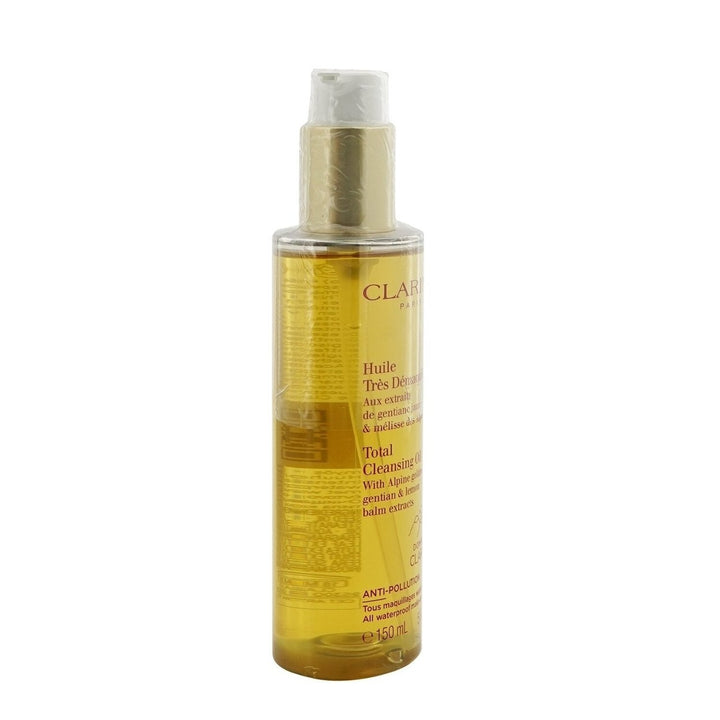 Clarins Total Cleansing Oil with Alpine Golden Gentian and Lemon Balm Extracts (All Waterproof Make-up) 150ml/5oz Image 2