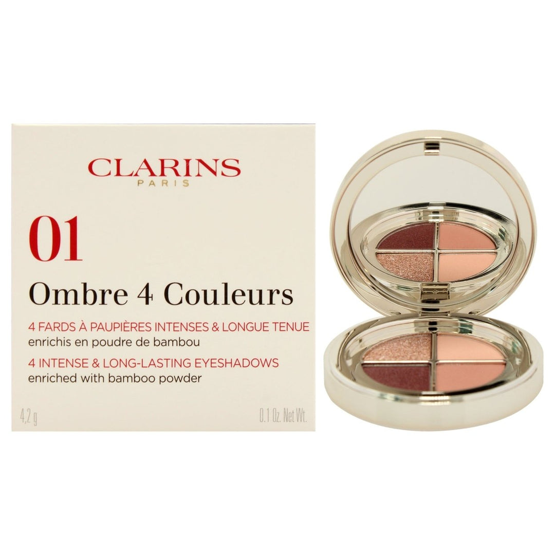 Clarins Ombre 4 Couleurs Eye Shadow Palette - 01 Fairy Tale Nude Gradation by Clarins for Women - 0.1 oz Eye Shadow Image 1