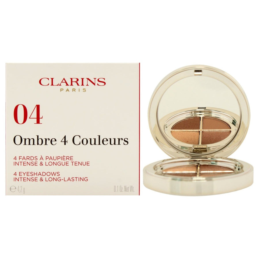 Clarins Ombre 4 Couleurs Eye Shadow Palette - 04 Brown Sugar Gradation by Clarins for Women - 0.1 oz Eye Shadow Image 1