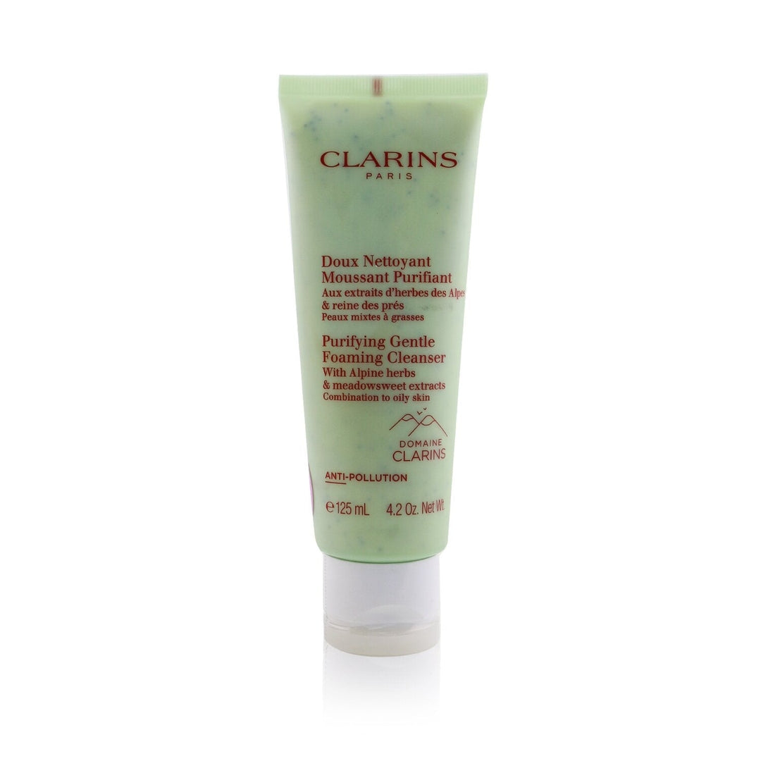 Clarins Purifying Gentle Foaming Cleanser with Alpine Herbs and Meadowsweet Extracts - Combination to Oily Skin Image 1