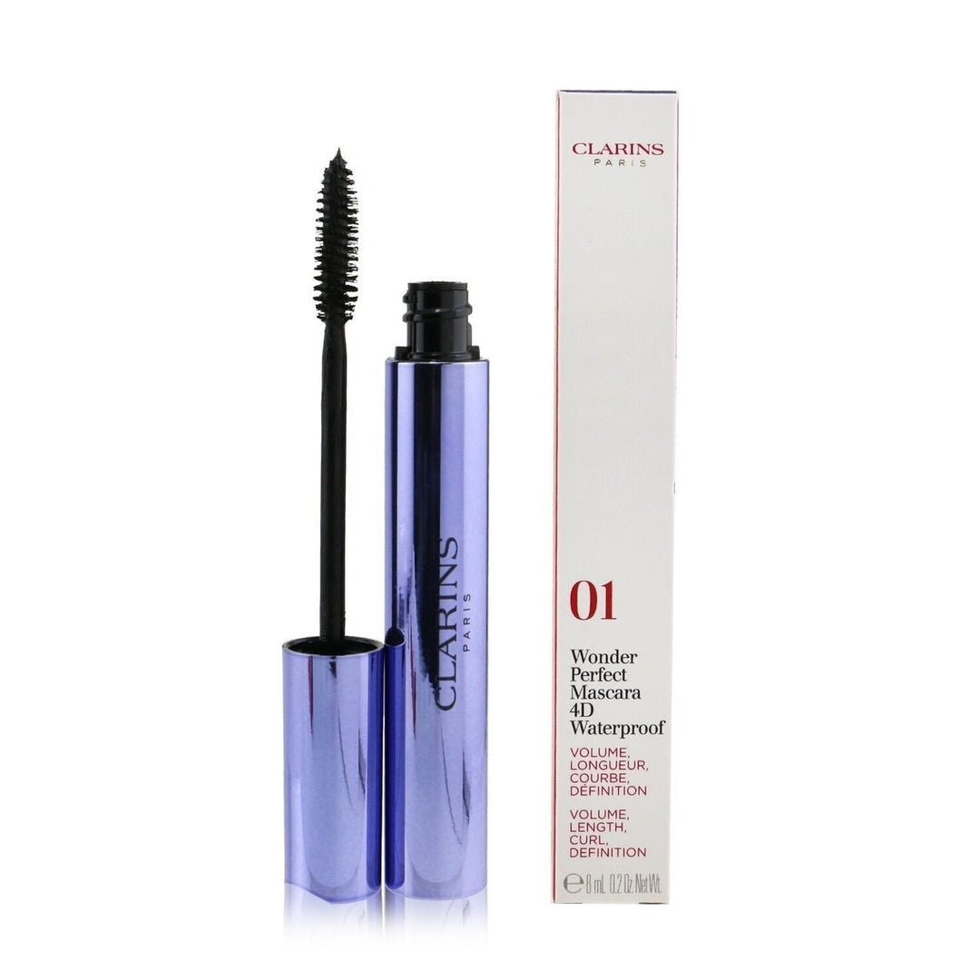 Clarins Wonder Perfect Mascara 4D Waterproof- 01 Perfect Black 8ml/0.2oz Image 2