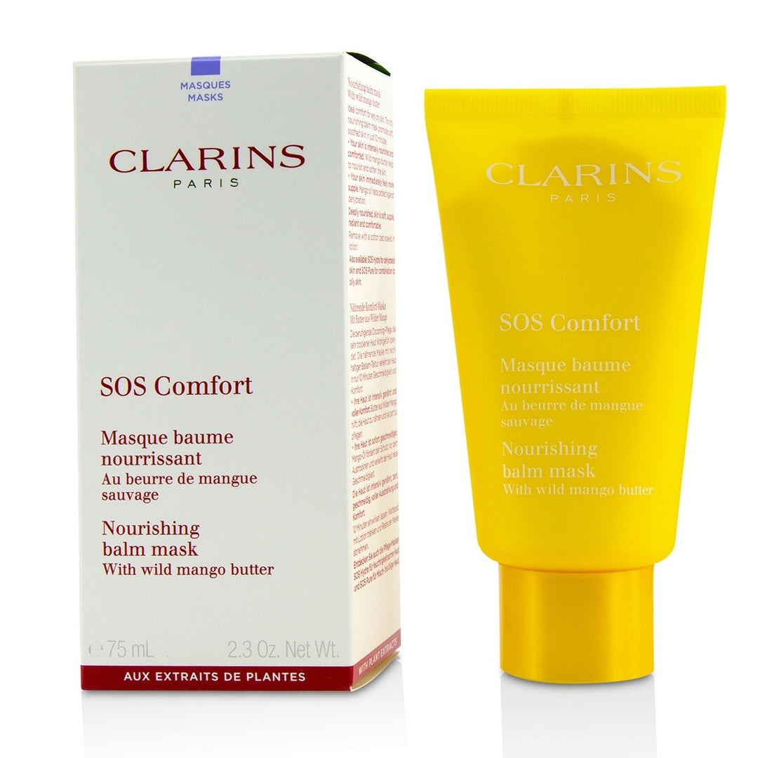 Clarins SOS Comfort Nourishing Balm Mask with Wild Mango Butter - For Dry Skin 75ml/2.3oz Image 1