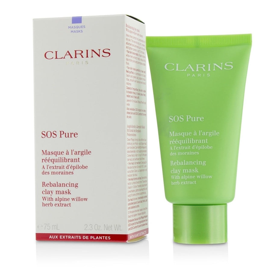 Clarins SOS Pure Rebalancing Clay Mask with Alpine Willow - Combination to Oily Skin 75ml/2.3oz Image 1