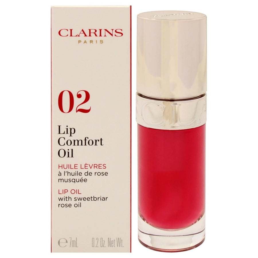 Clarins Lip Comfort Oil - 02 Raspberry by Clarins for Women - 0.2 oz Lip Oil Image 1