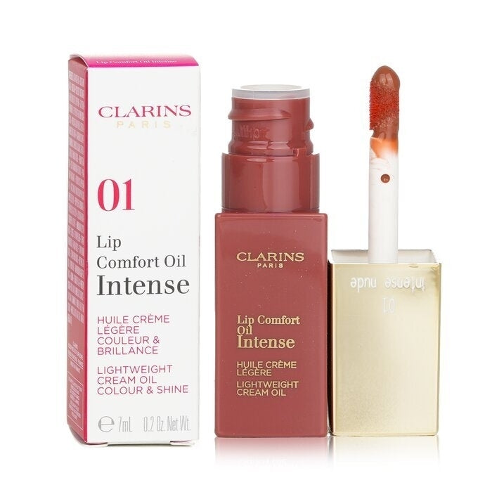 Clarins Lip Comfort Oil Intense - 01 Intense Nude 7ml/0.2oz Image 2