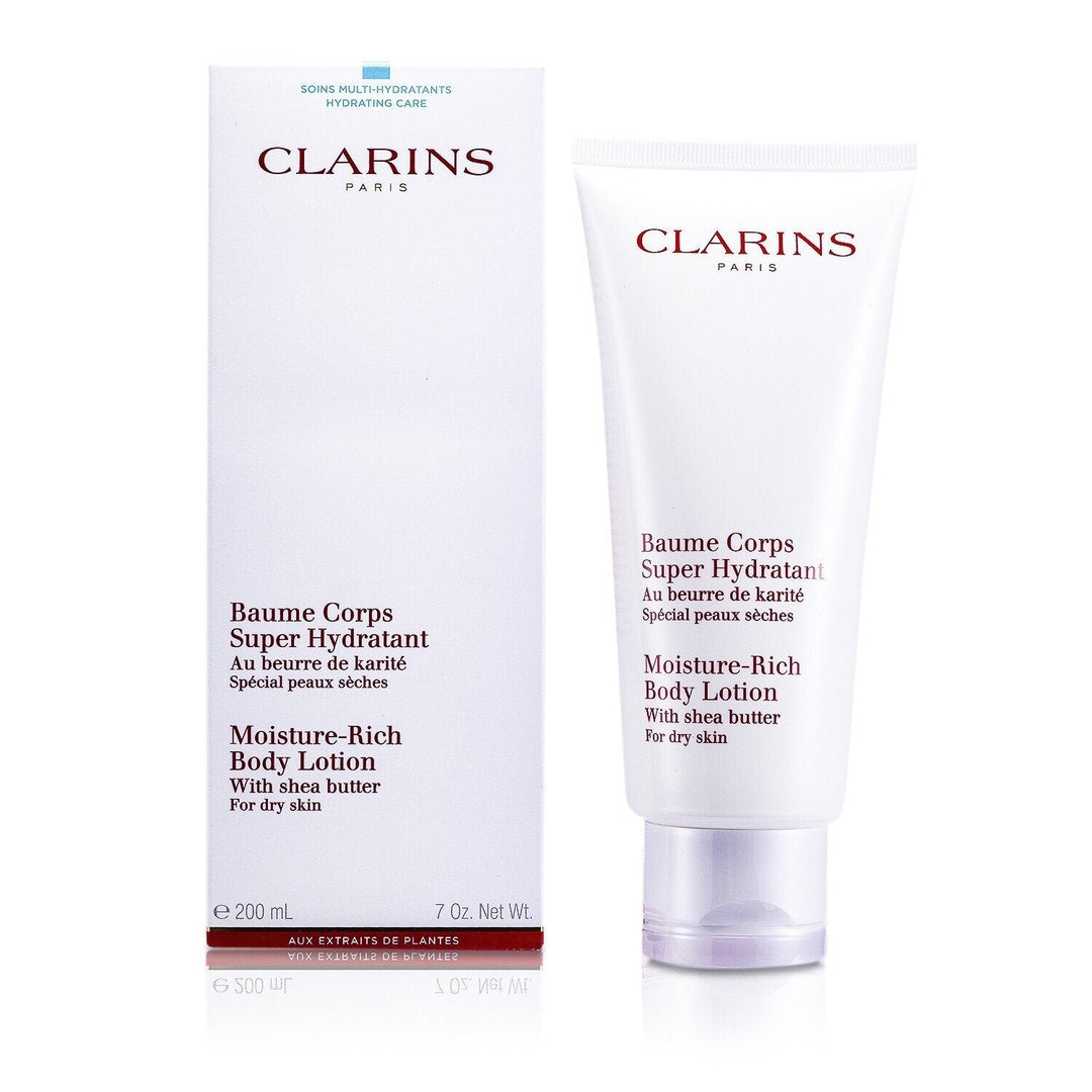 Clarins Moisture Rich Body Lotion with Shea Butter - For Dry Skin 200ml/7oz Image 1