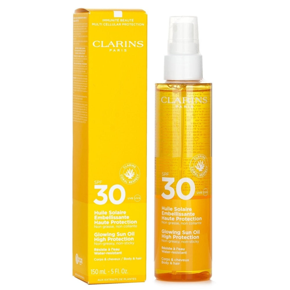 Clarins Glowing Sun Body Oil High Protection SPF 30 150ml/5oz Image 2