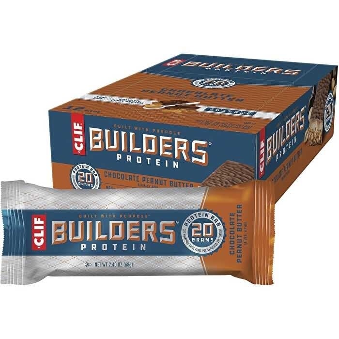 Clif Builders Bar Chocolate Peanut Butter 12x68g Image 1