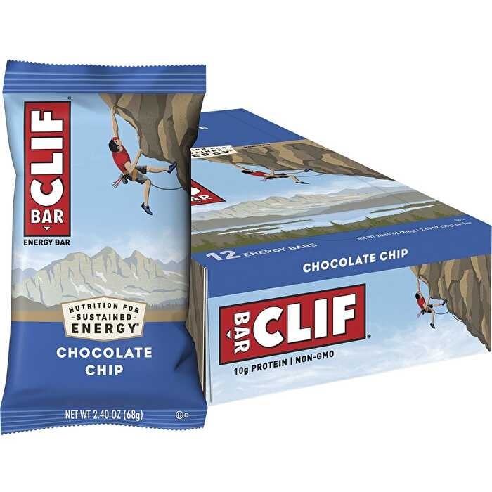 Clif Energy Bar Chocolate Chip 12x68g Image 1