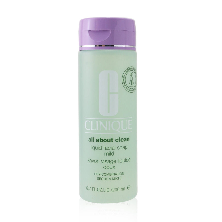 Clinique All About Clean Liquid Facial Soap Mild - Dry Combination Skin 200ml/6.7oz Image 1