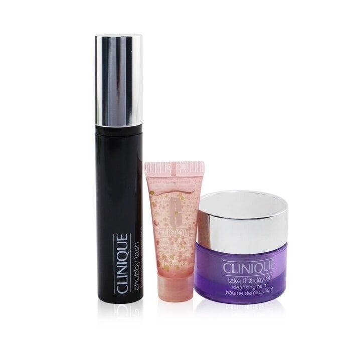 Clinique Chubby Lash Fattening Mascara Set (1x Mascara + Eye Concentrate 5ml + Cleansing Balm 15ml) 3pcs 8ml Image 1