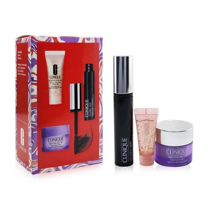 Clinique Chubby Lash Fattening Mascara Set (1x Mascara + Eye Concentrate 5ml + Cleansing Balm 15ml) 3pcs 8ml Image 2