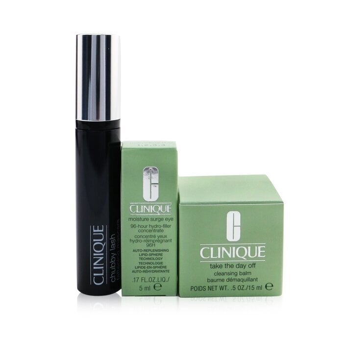 Clinique Chubby Lash Fattening Mascara Set (1x Mascara + Eye Concentrate 5ml + Cleansing Balm 15ml) 3pcs 8ml Image 3