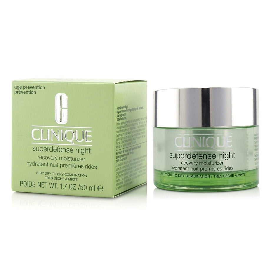 Clinique Superdefense Night Recovery Moisturizer - For Very Dry To Dry Combination 50ml/1.7oz Image 1