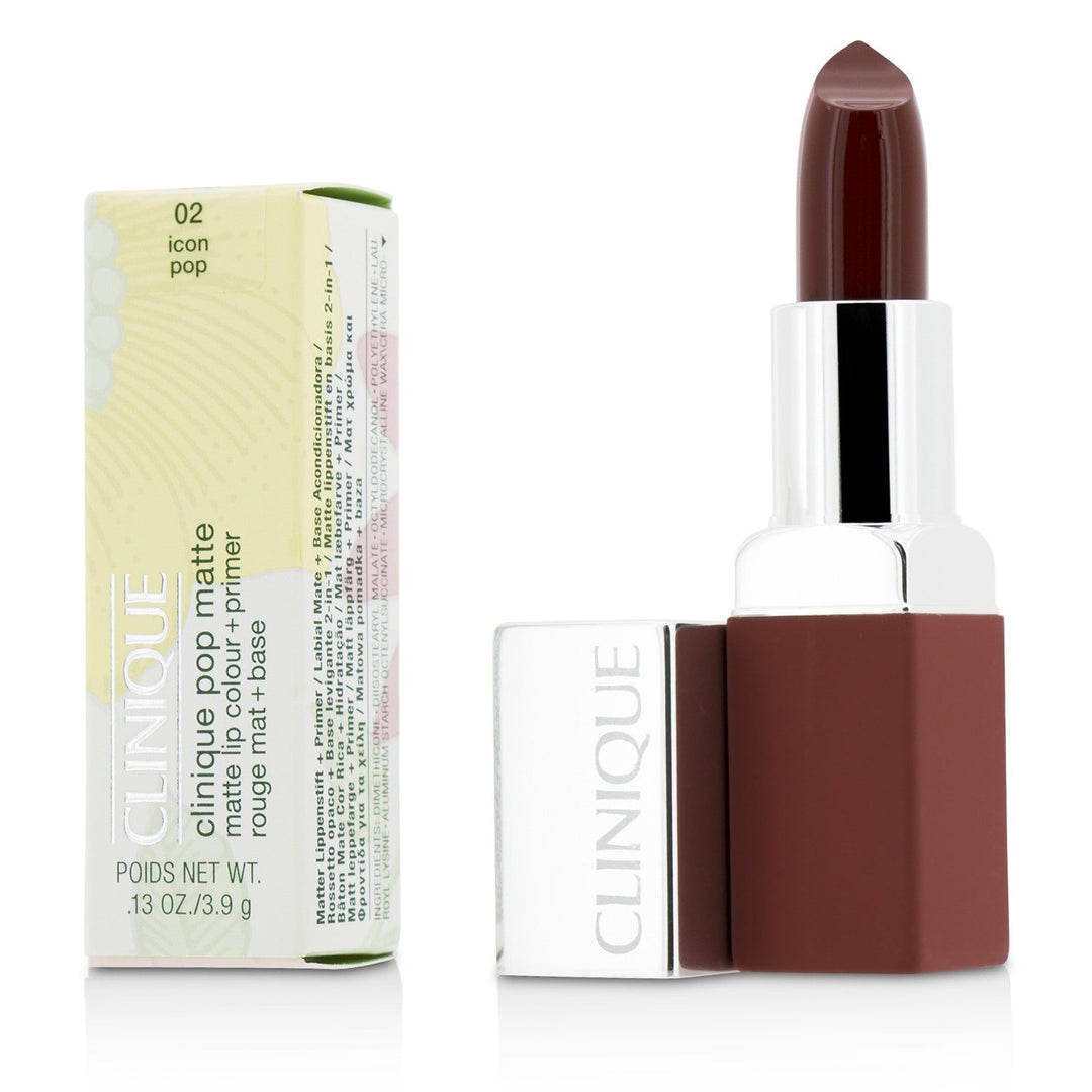 Clinique Pop Matte Lip Colour + Primer - 01 Blushing Pop 3.9g/0.13oz Image 2