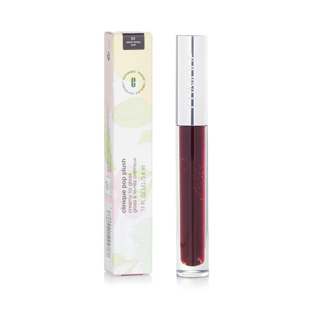 Clinique Pop Plush Creamy Lip Gloss - 01 Black Honey Pop 3.4ml/0.11oz Image 2