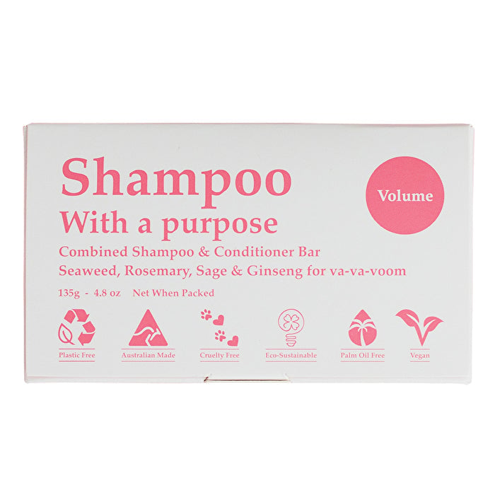 Clover Fields Shampoo with a Purpose by Clover Fields (Shampoo and Conditioner Bar) Volume 135g Image 1