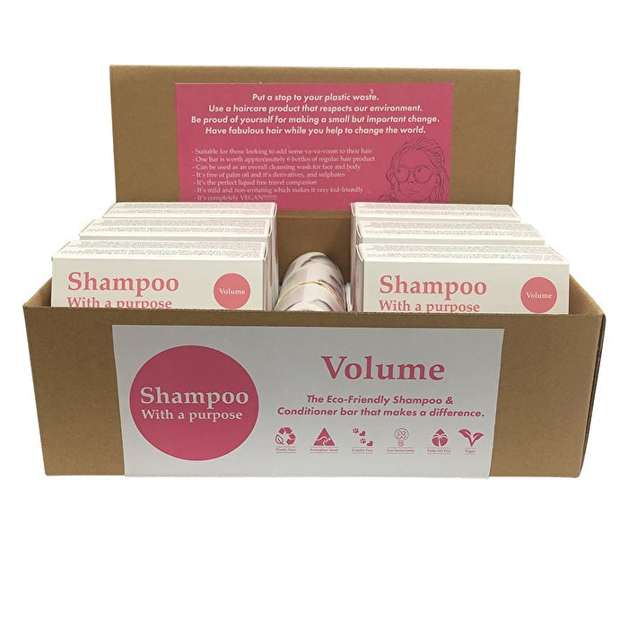 Clover Fields Shampoo with a Purpose by Clover Fields (Shampoo and Conditioner Bar) Volume 135g x 12 Display Image 1