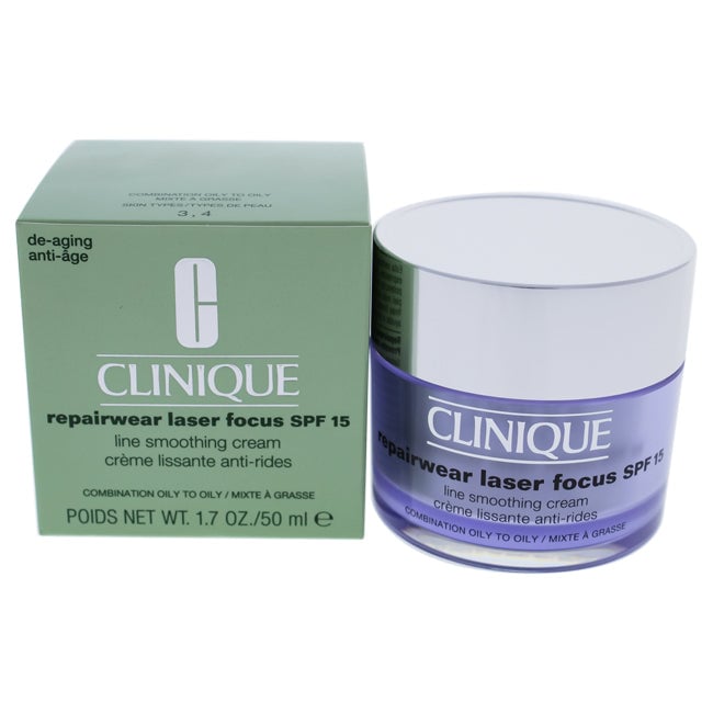 Clinique Repairwear Laser Focus Line Smoothing Cream SPF 15 - Combination Oily to Oily by Clinique for Women - 1.7 oz Image 1