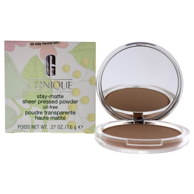 Clinique Stay-Matte Sheer Pressed Powder - 02 Stay Neutral (MF) - Dry Combination To Oi by Clinique for Women - 0.27 oz Image 1