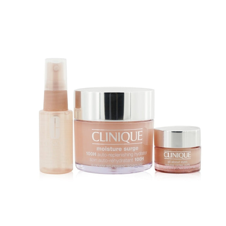 Clinique Moisture Surge Set: Moisture Surge 100H 125ml+ All About Eyes 15ml+ Moisture Surge Face Spray Thirsty Skin Image 1