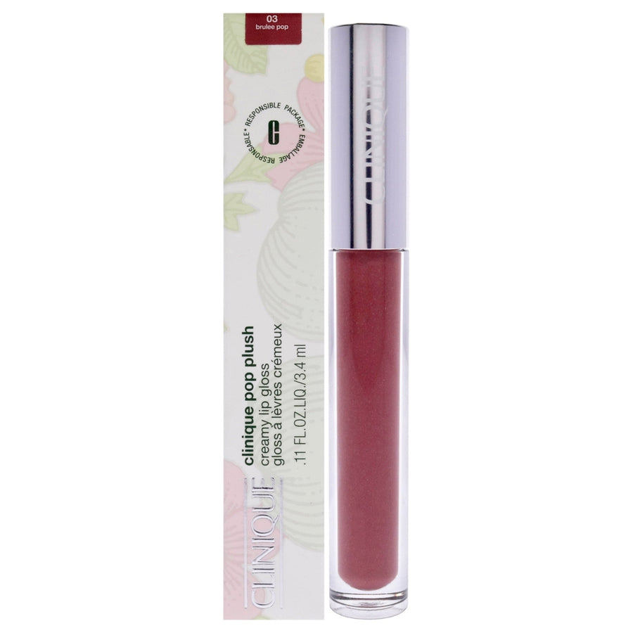 Clinique Pop Plush Creamy Lip Gloss - 03 Brulee Pop by Clinique for Women - 0.11 oz Lip Gloss Image 1