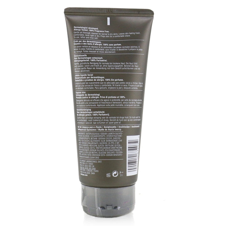 Clinique Men Face Wash (For Normal to Dry Skin) 200ml/6.7oz Image 3