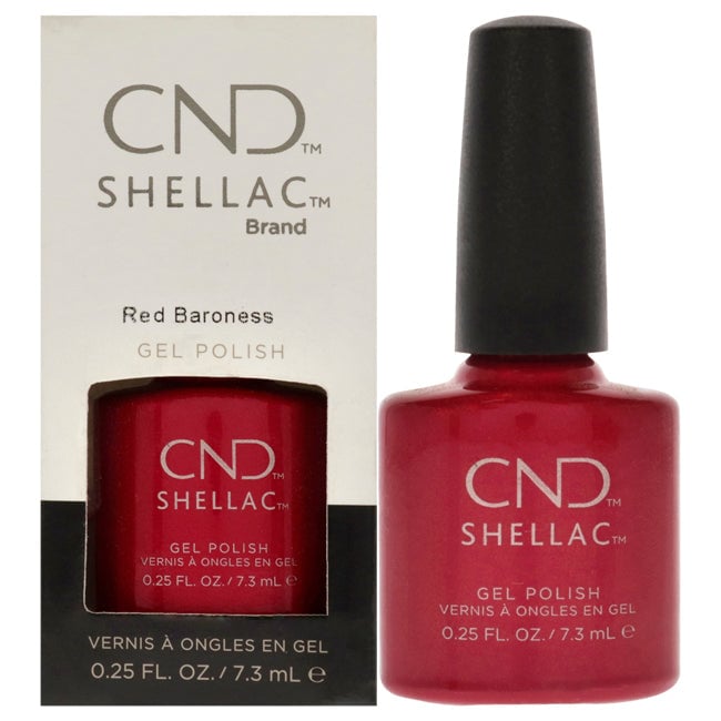 CND Shellac Nail Color - Red Baroness by CND for Women - 0.25 oz Nail Polish Image 1