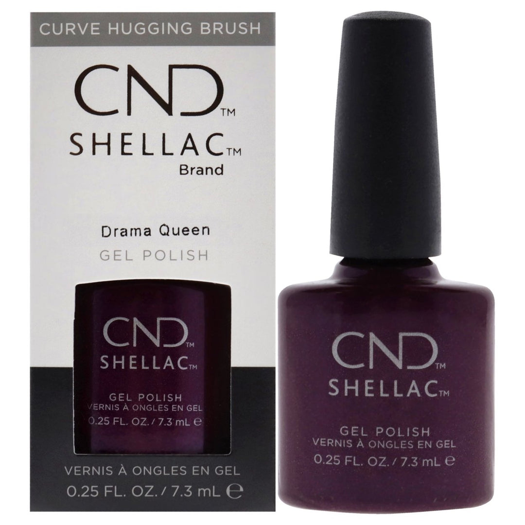 CND Shellac Nail Color - Drama Queen by CND for Women - 0.25 oz Nail Polish Image 1