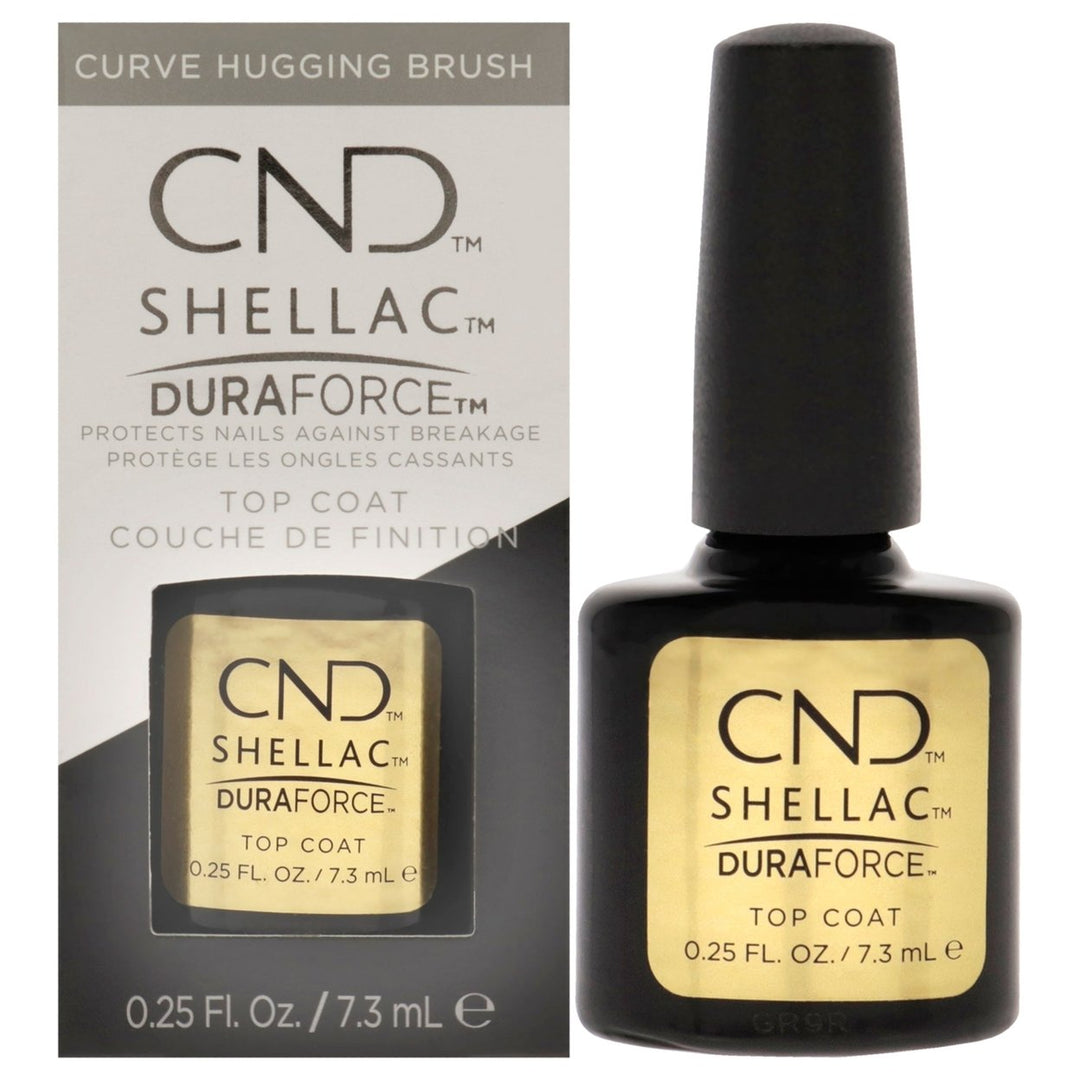 CND Shellac Nail Color - Duraforce Top Coat by CND for Women - 0.25 oz Nail Polish Image 1