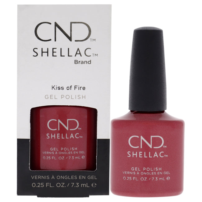 CND Shellac Nail Color - Kiss Of Fire by CND for Women - 0.25 oz Nail Polish Image 1