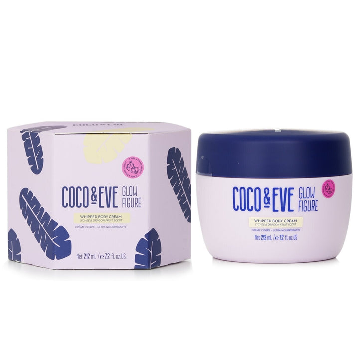 Coco and Eve Glow Figure Whipped Body Cream -  Lychee and Dragon Fruit Scent 212ml/7.2oz Image 2