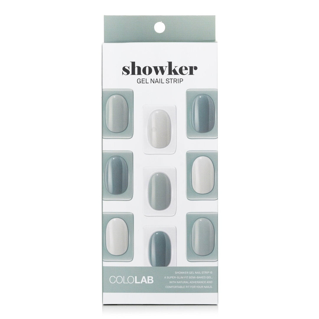 Cololab Showker Gel Nail Strip CSA611 Pastel Check 1pcs Image 4