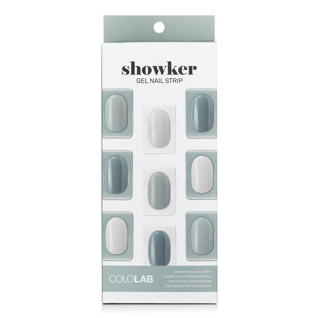 Cololab Showker Gel Nail Strip CSA611 Pastel Check 1pcs Image 1