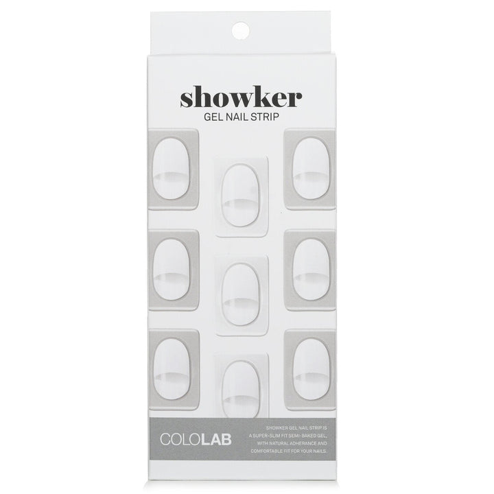 Cololab Showker Gel Nail Strip CSA611 Pastel Check 1pcs Image 7