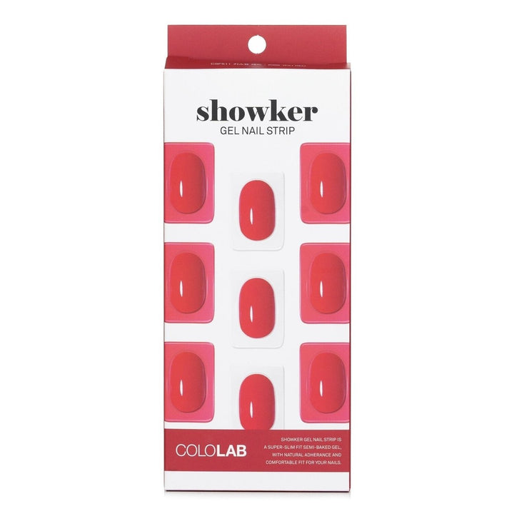 Cololab Showker Gel Nail Strip CSA611 Pastel Check 1pcs Image 9