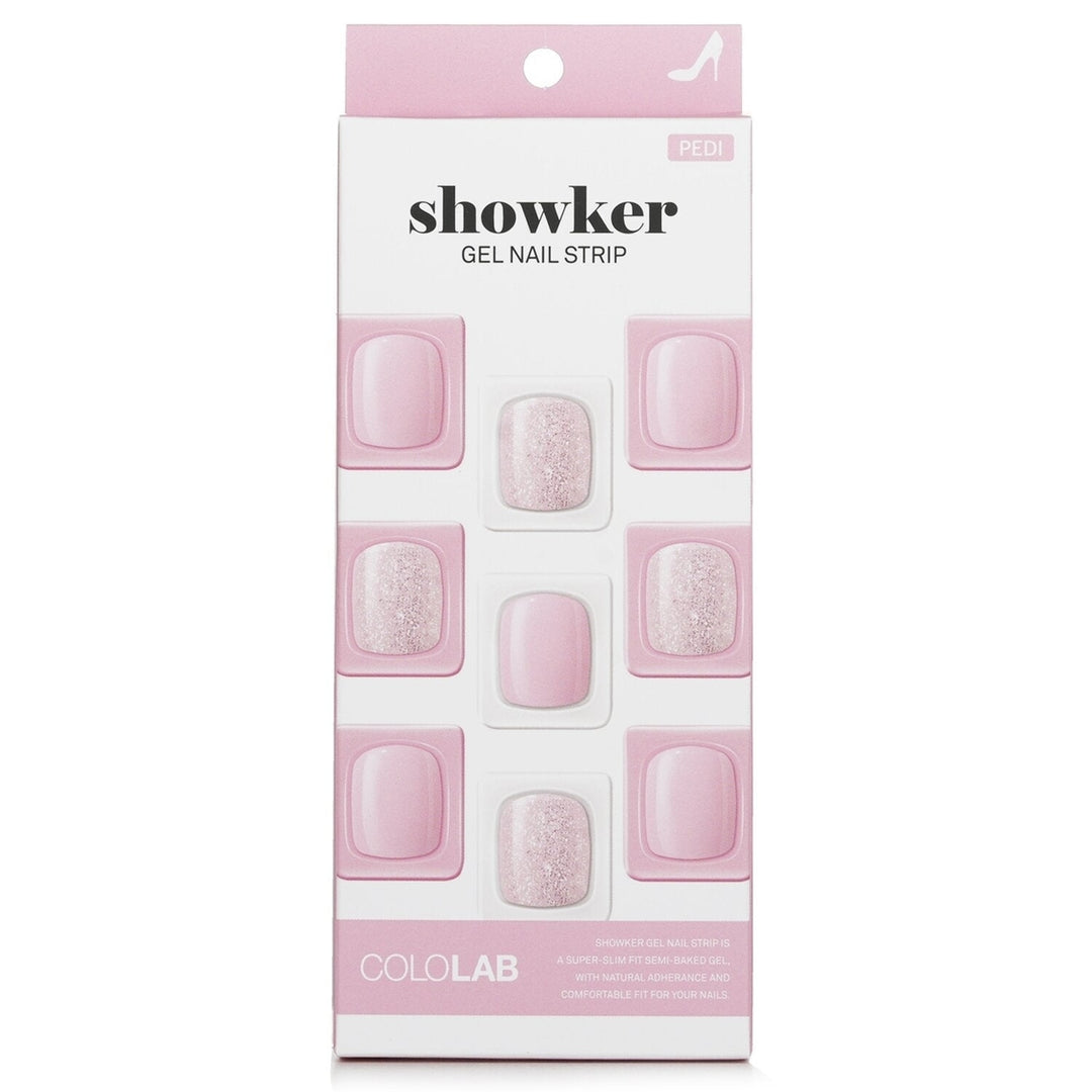 Cololab Showker Gel Nail Strip CSA611 Pastel Check 1pcs Image 10