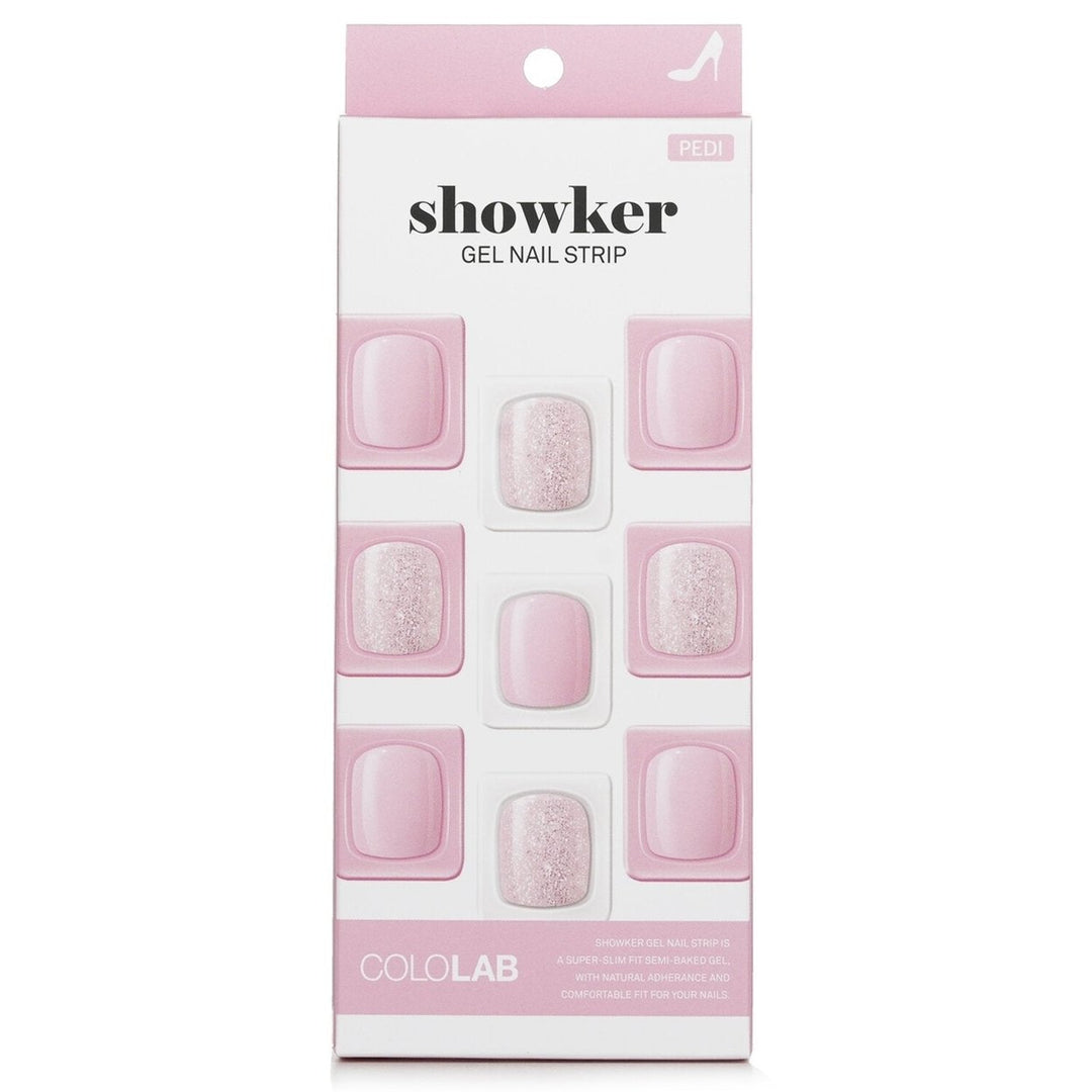 Cololab Showker Gel Nail Strip CSA611 Pastel Check 1pcs Image 1