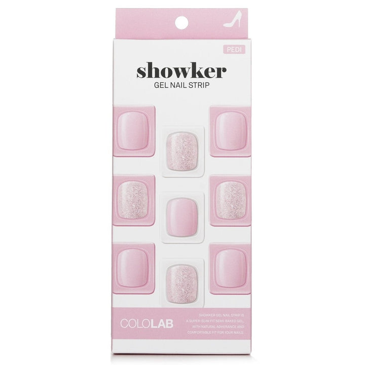 Cololab Showker Gel Nail Strip CSA611 Pastel Check 1pcs Image 1