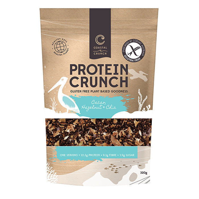 Coastal Crunch Gluten Free Protein Crunch Cacao Hazelnut and Chia 320g Image 1