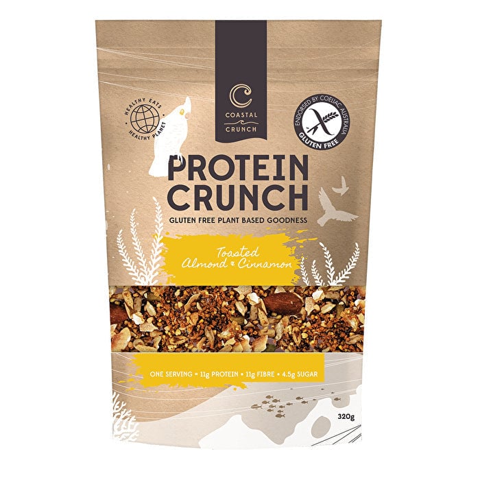 Coastal Crunch Gluten Free Protein Crunch Toasted Almond and Cinnamon 320g Image 1