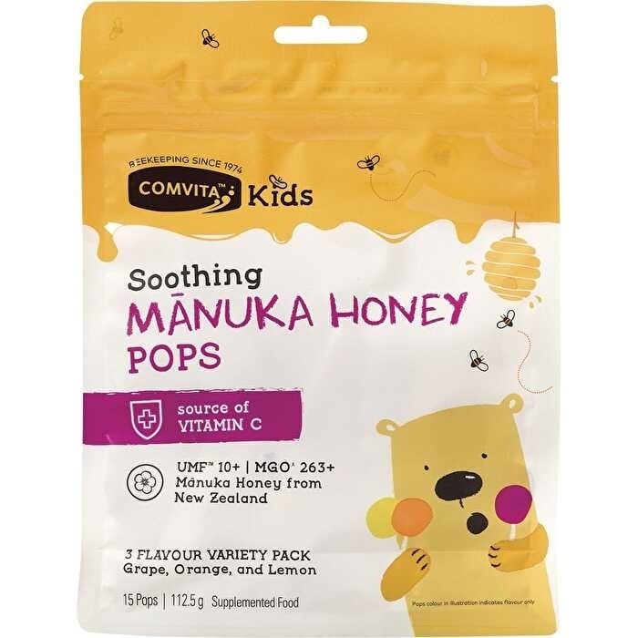 Comvita Kids Manuka Honey Pops 3 Flavour Pack UMF10+ 15pcs Image 1