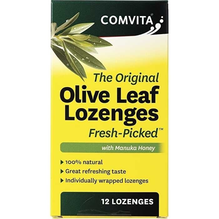 Comvita Olive Leaf Extract Lozenges with Manuka Honey 12pk Image 1