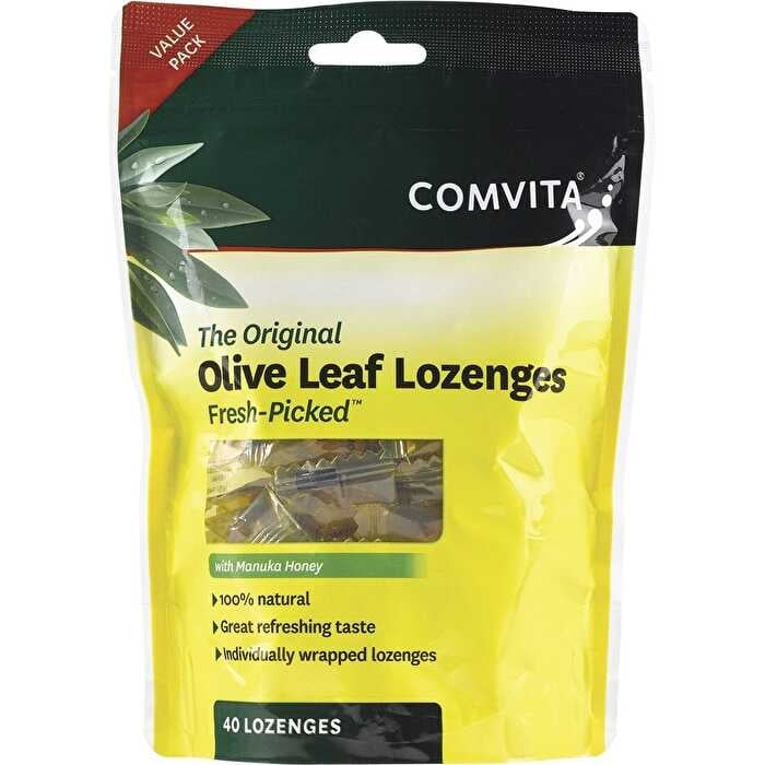 Comvita Olive Leaf Extract Lozenges with Manuka Honey 40pk Image 1